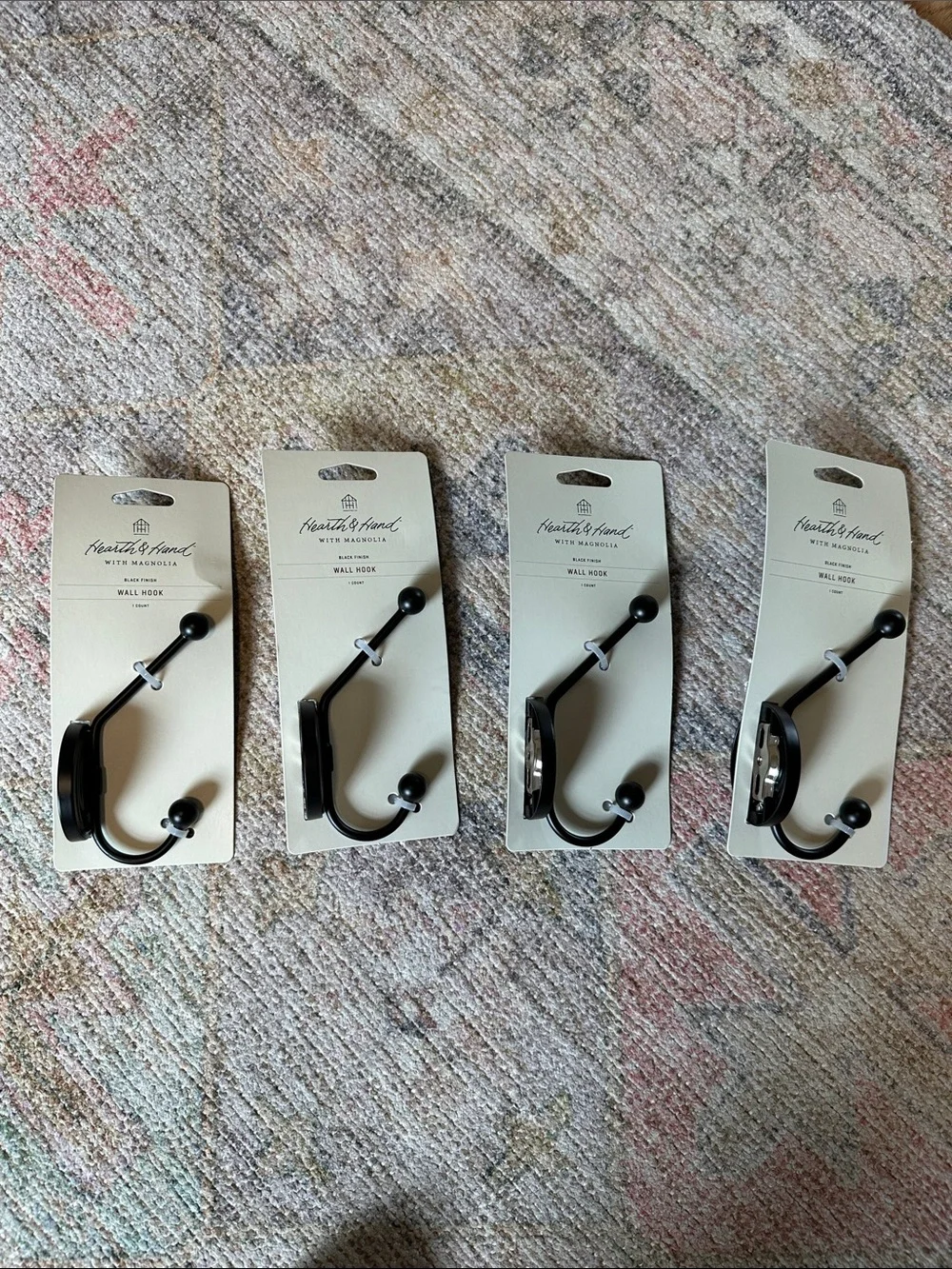Hearth & Hand with Magnolia- Black Wall Hooks (set of 4)